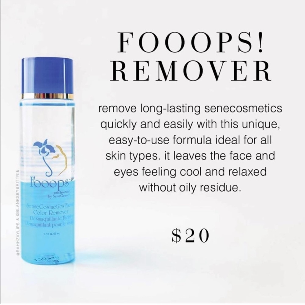 NWT Fooops Color Remover by LipSense